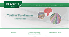 Desktop Screenshot of plaspetbrasil.com.br