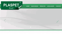 Tablet Screenshot of plaspetbrasil.com.br